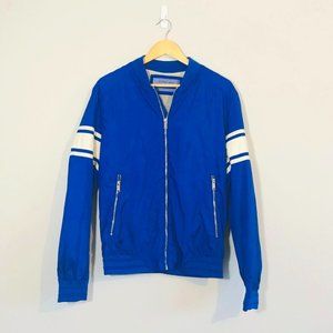 💟 Zara Man | Blue Lightweight Bomber Jacket
